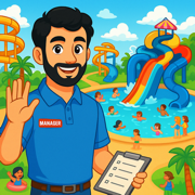Awesome Water Fun Park Sim 3D
