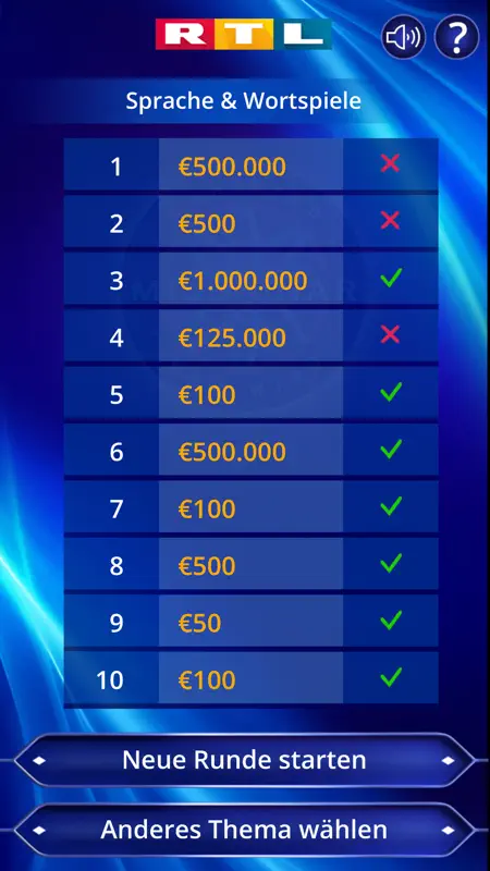 Wer wird Millionär? Training screenshot 7 of 10