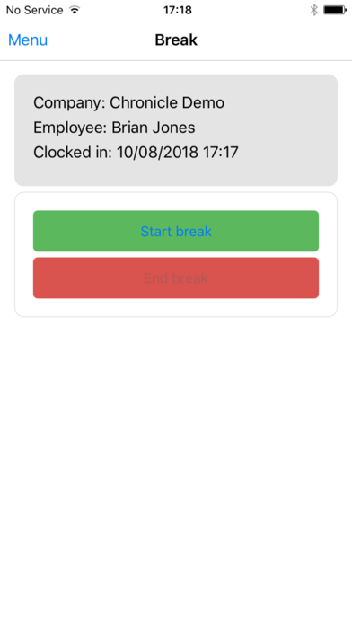 Chronicle Mobile App Screenshot