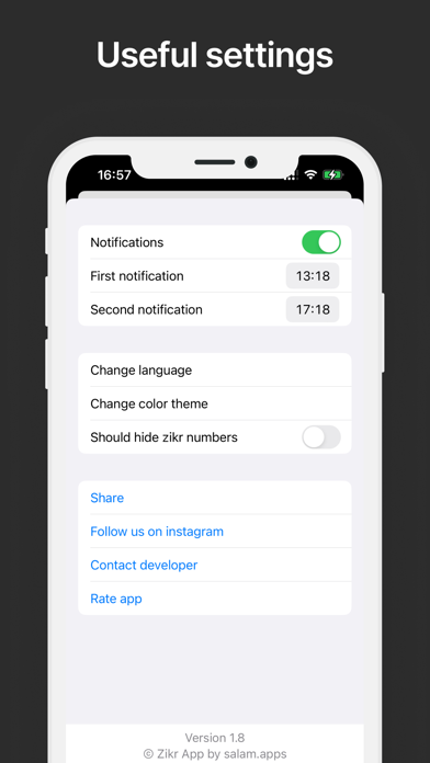 ZikrApp: Tasbih, Tracker, Dua Screenshot