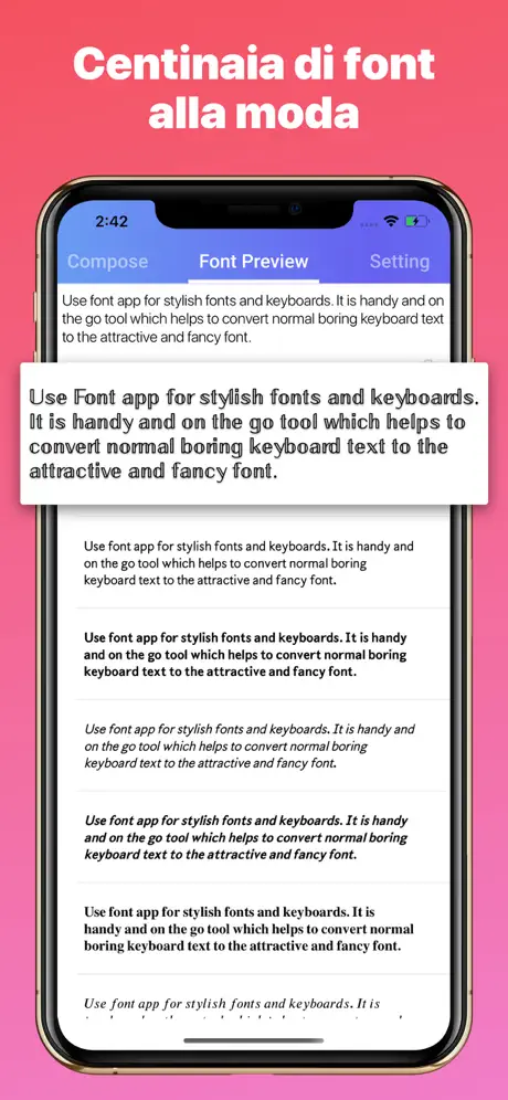 Fonts: Tastiera Personalizzata