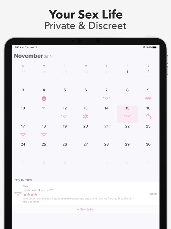 Screenshot #4 pour Nice Sex Tracker
