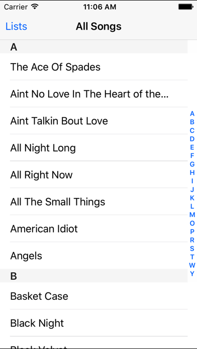 My Lyric Book Screenshot