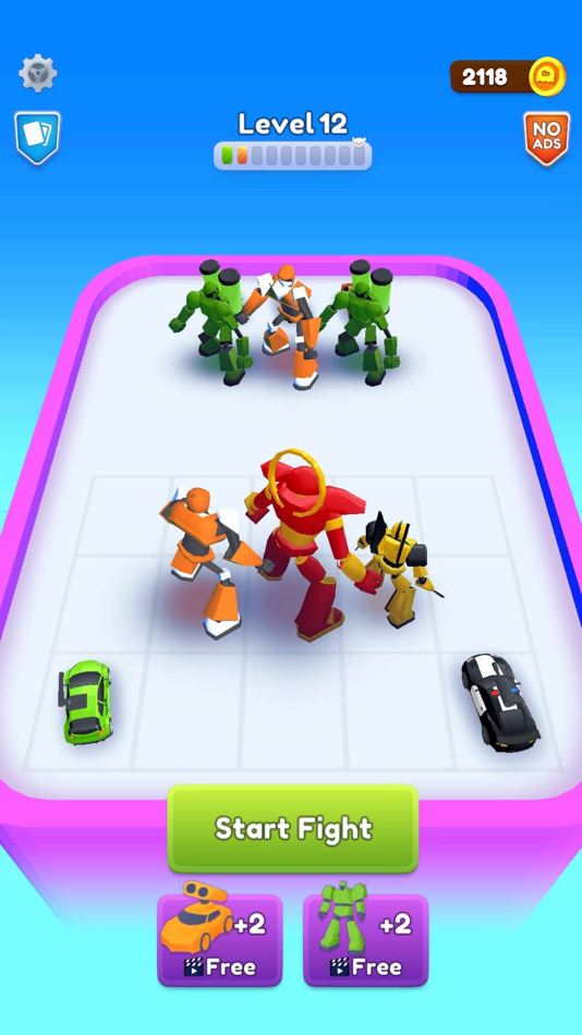 #2. Robot Merge Master: Car Games (iOS) 由: NOXGAMES s.r.o.