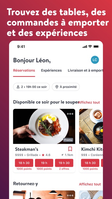 Screenshot #2 pour OpenTable