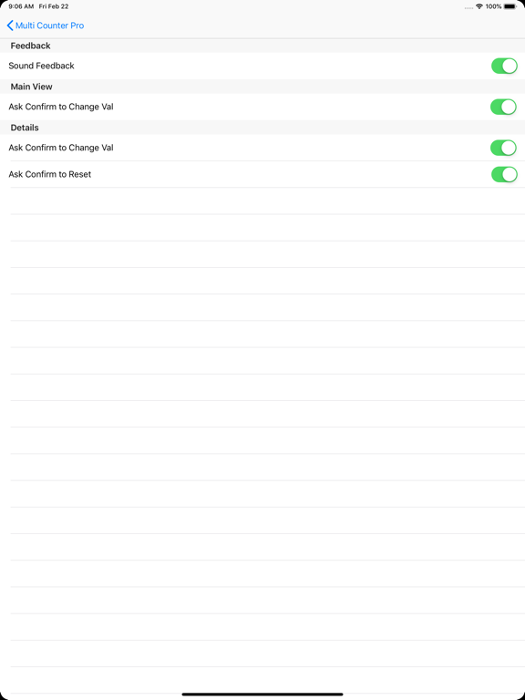 Multi Counter Pro iPad screenshot
