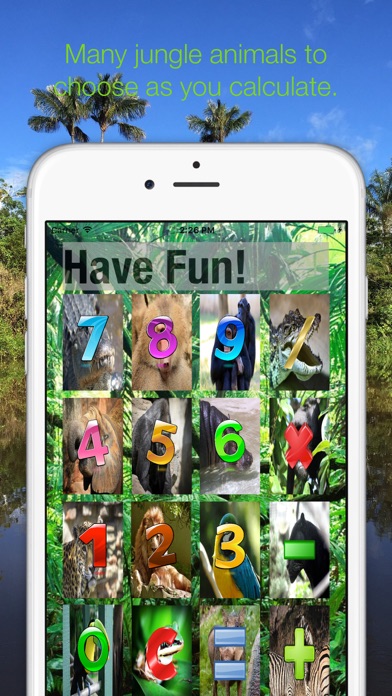 Screenshot #2 pour Jungle Animal Sounds Calc