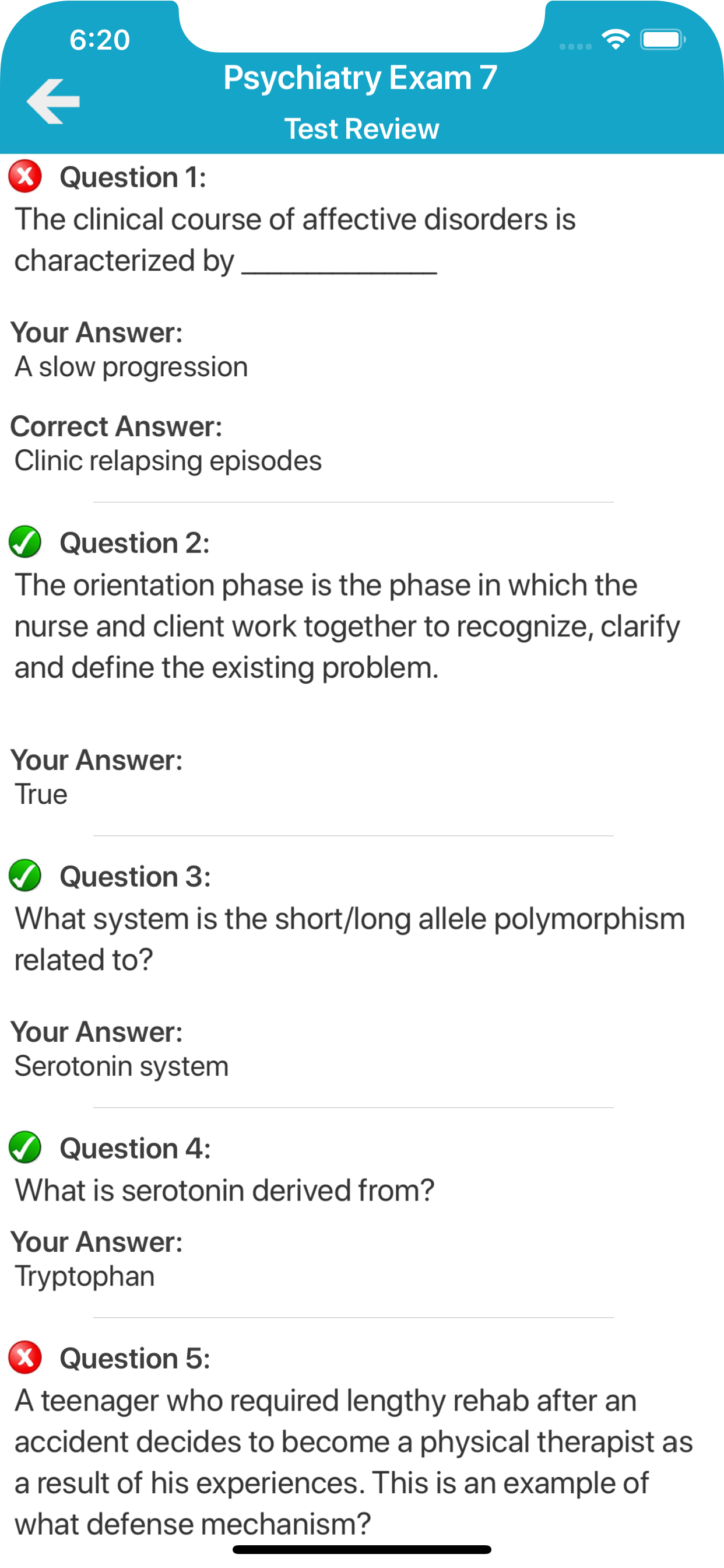 Psychiatry Exam Preparation screenshot 7