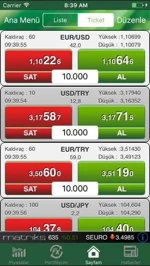 Garanti FX Trader screenshot 4