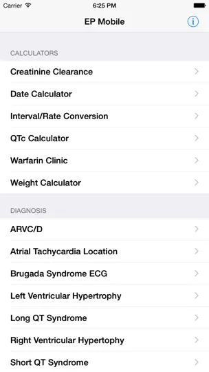 Captura de pantalla de EP Mobile en iPhone 1