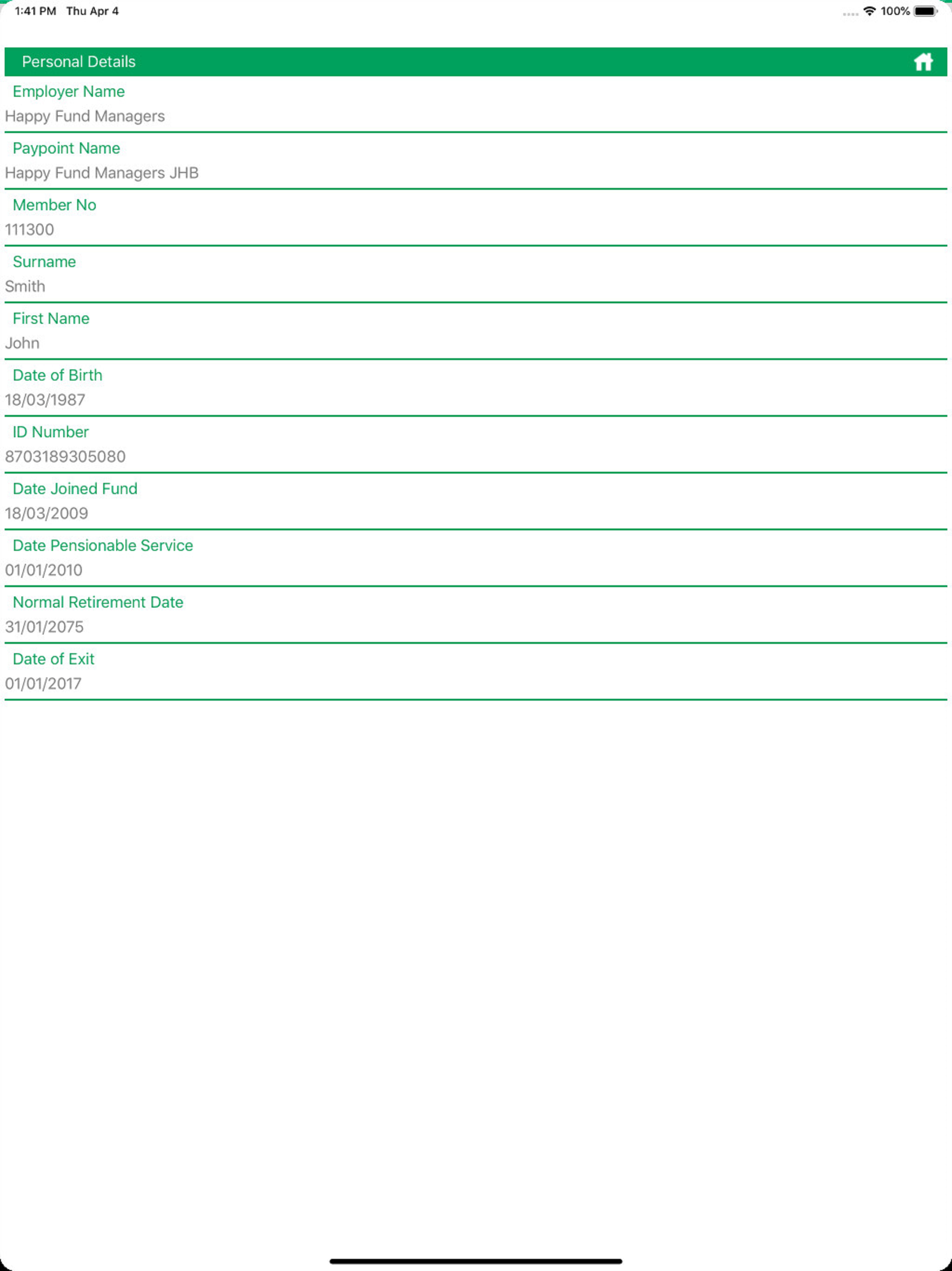 Sala Pension Fund screenshot 5