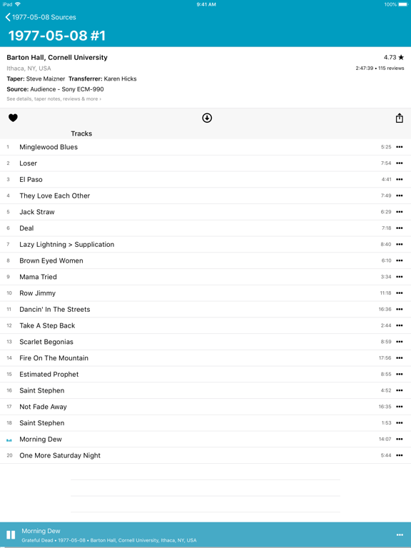 Screenshot #4 pour Relisten — all live music