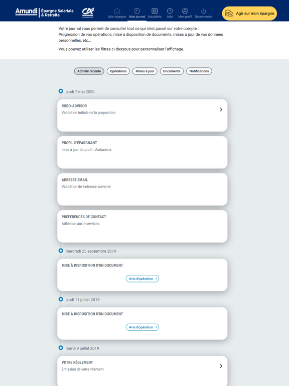 Mon Epargne iPad screenshot 5