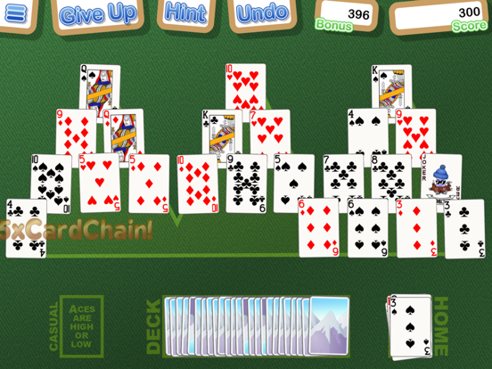 Crystal TriPeaks Solitaire