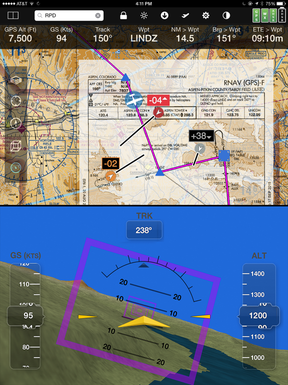 FlyQ+ EFB iPad screenshot 6 - Navigation app