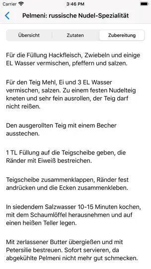 Screenshot von Russische Rezepte auf dem iPhone 4