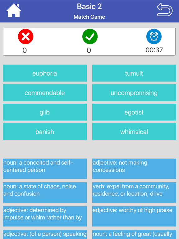 GRE : Vocabulary Flashcards iPad screenshot