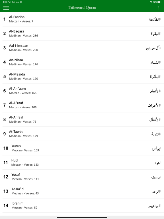 Screenshot #5 pour Tafheem ul Quran - English