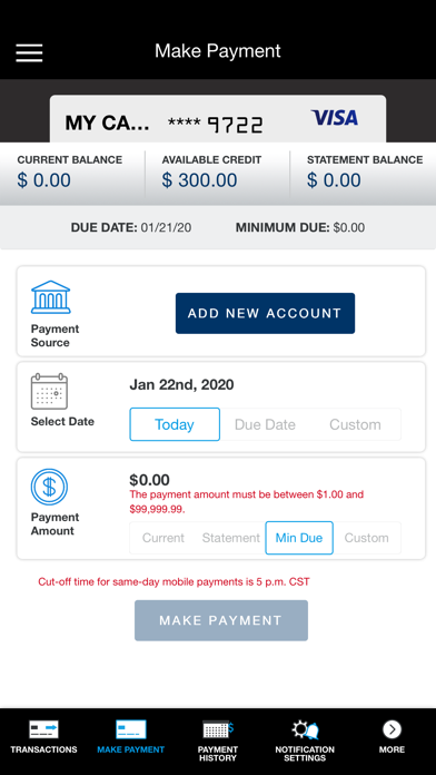 HAPO Visa Screenshot