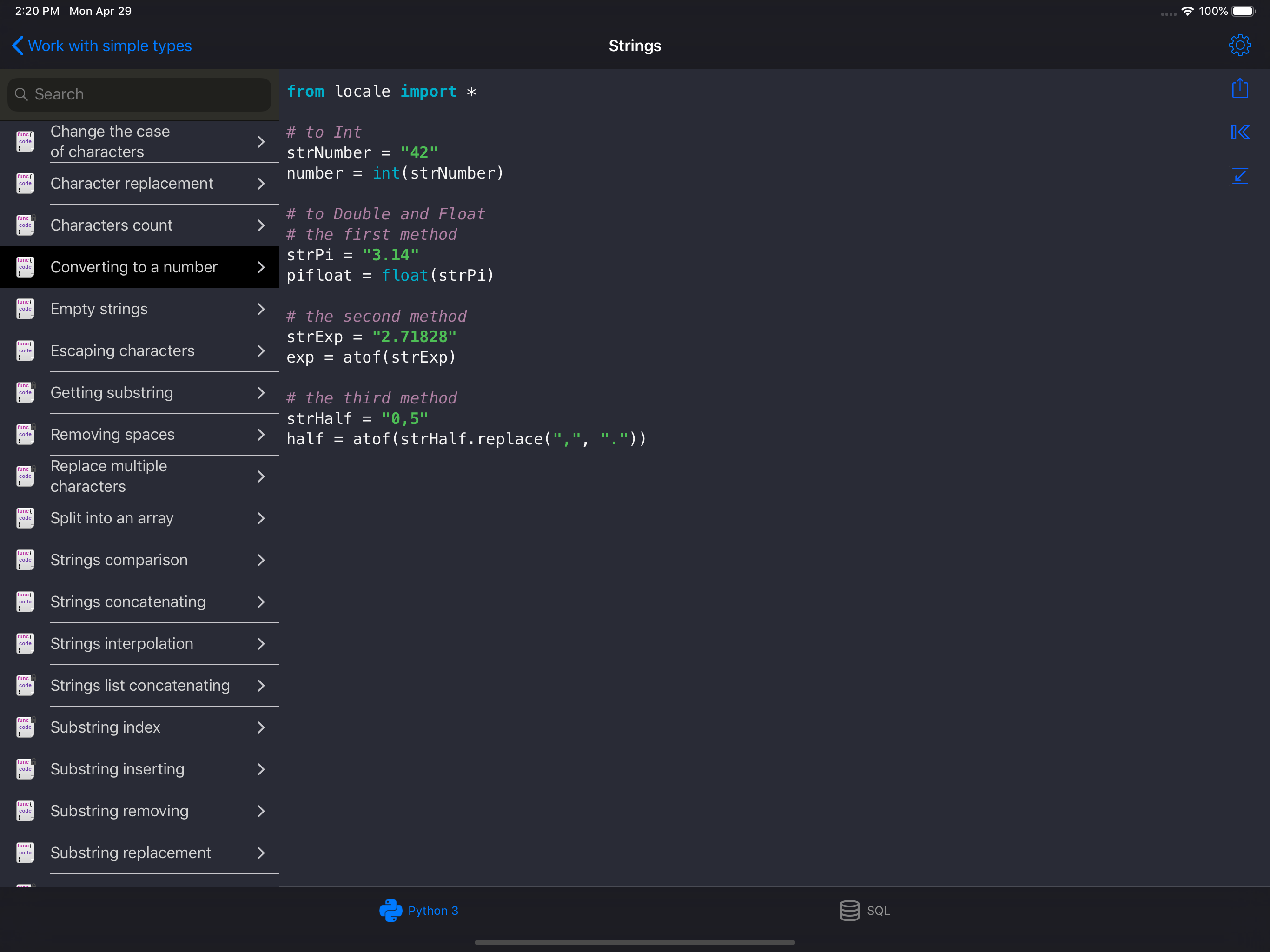 Python & SQL screenshot 19