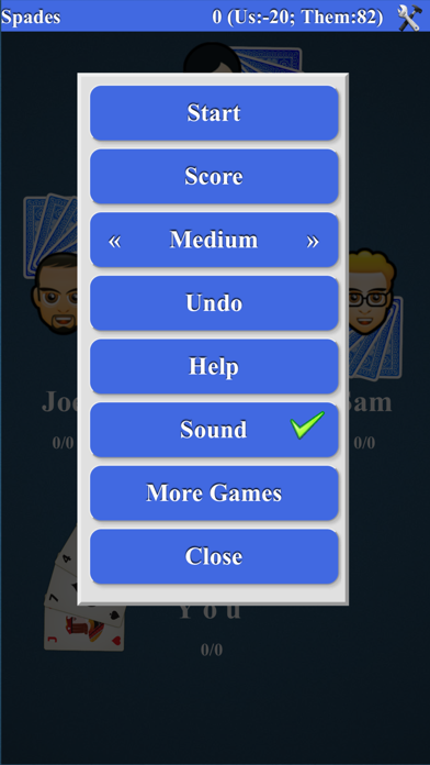 Spades Card Game* Screenshot