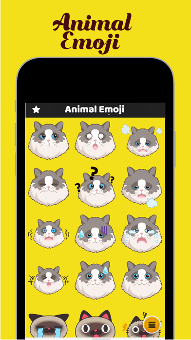 Animal Emoji Chat – Cute Pets iPhone screenshot 2 - Stickers app