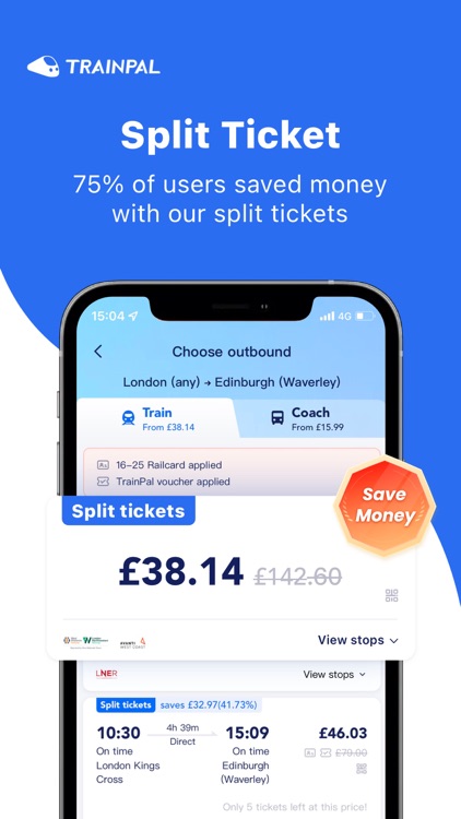 TrainPal: UK& EU train tickets