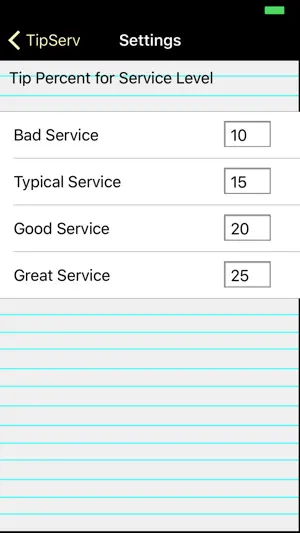 TipServ - Tip Calculator screenshot 2