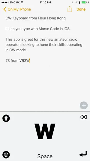 CW Keyboard screenshot 3