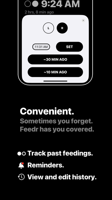 Feedr: Breastfeeding Tracker Screenshot