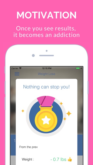 Weight Loss Simple Tracker App Screenshot