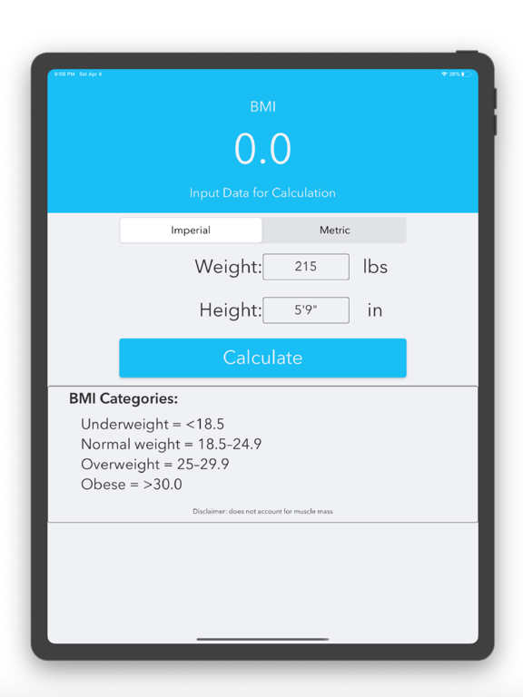 Screenshot #4 pour BMI Calculator: Weight Index