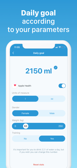 ‎My Water: Daily Drink Tracker Screenshot