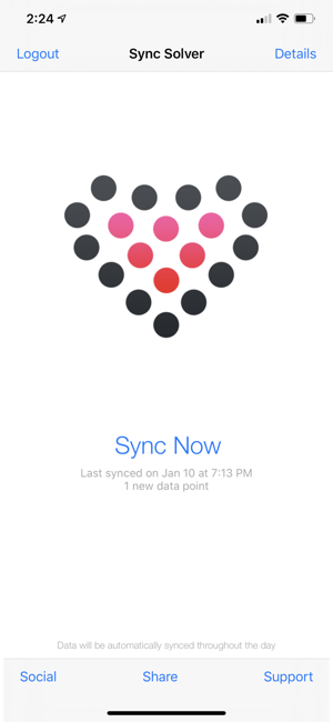 ‎Sync Solver - Captura de pantalla de Fitbit to Health