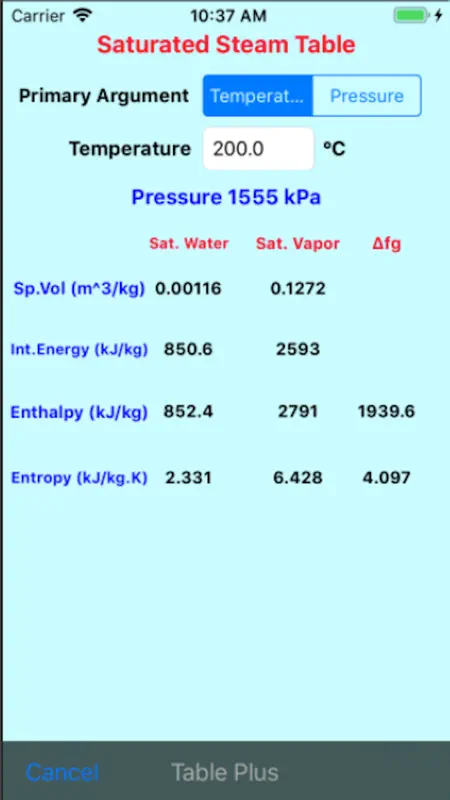 Thermo Physical Prop screenshot 3 of 9