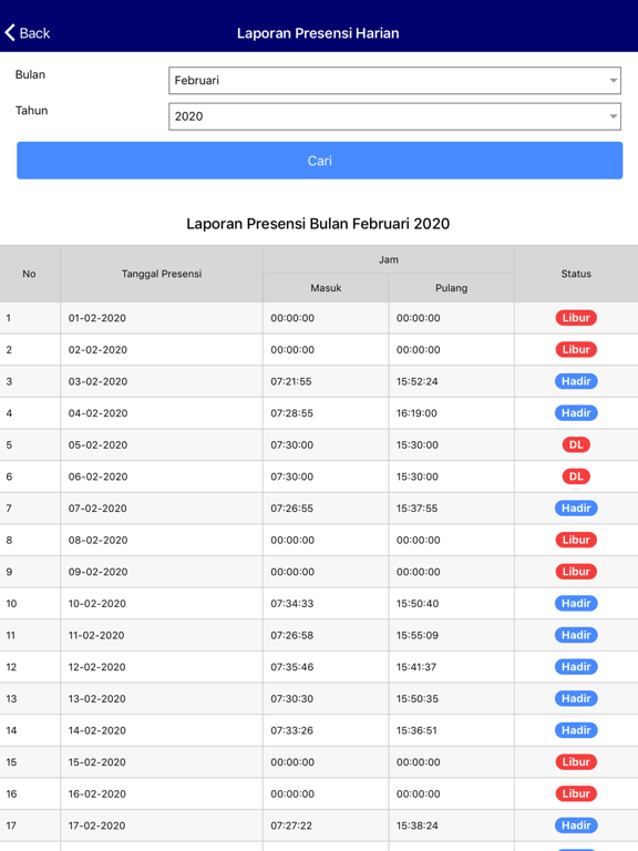 e-Presensi ASN Kab Sleman iPad screenshot