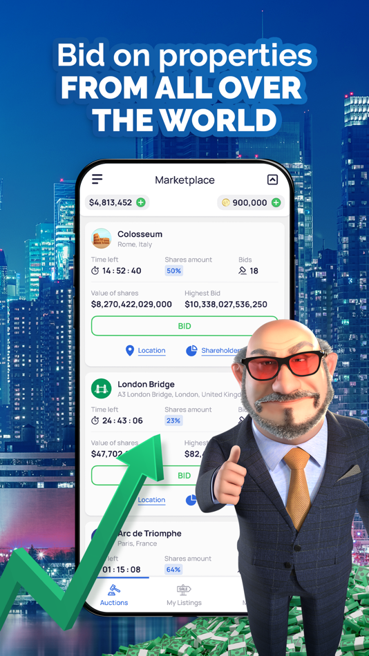 #5. Landlord Tycoon: Own the World (iOS) Által: Reality Games (London) Limited