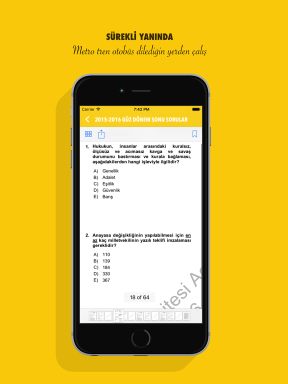 aöf çıkmış sorular iPad screenshot
