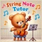 Learn first position notes with String Note Tutor