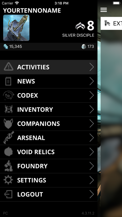 Screenshot #1 pour Warframe Companion