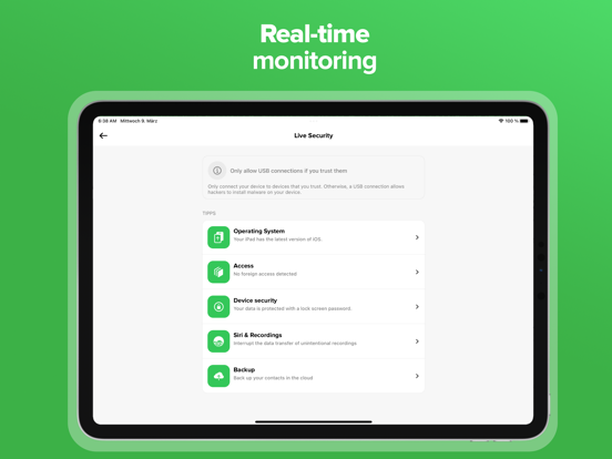 Neptune - Mobiele beveiliging iPad app afbeelding 5