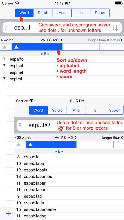 Español Words Finder PRO