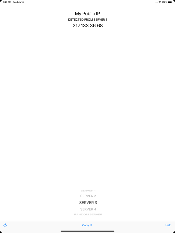 My Public IP iPad screenshot