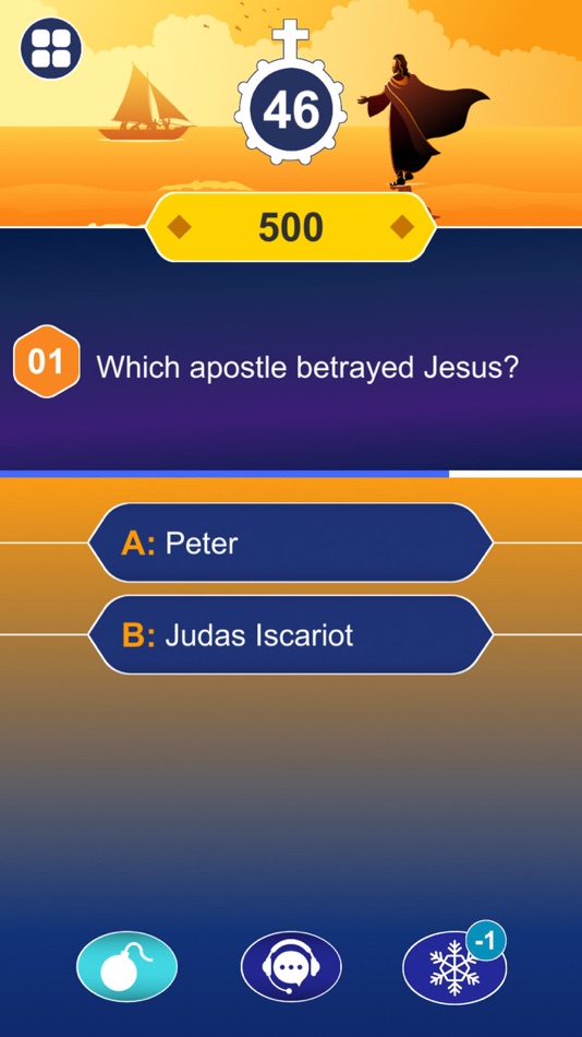 #10. Bible Trivia: Fun Quiz Games (iOS) By: Dang Com
