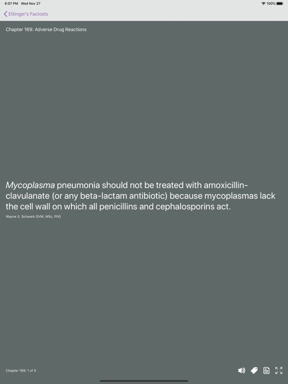 Ettinger's Factoids iPad screenshot 5 - Medical app