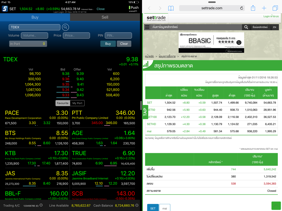 #5. Streaming for iPad (iOS) 由: Settrade.com Company Limited
