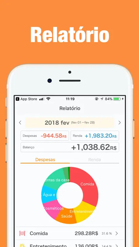 Controle de gastos - MoneyNote screenshot 3 of 5