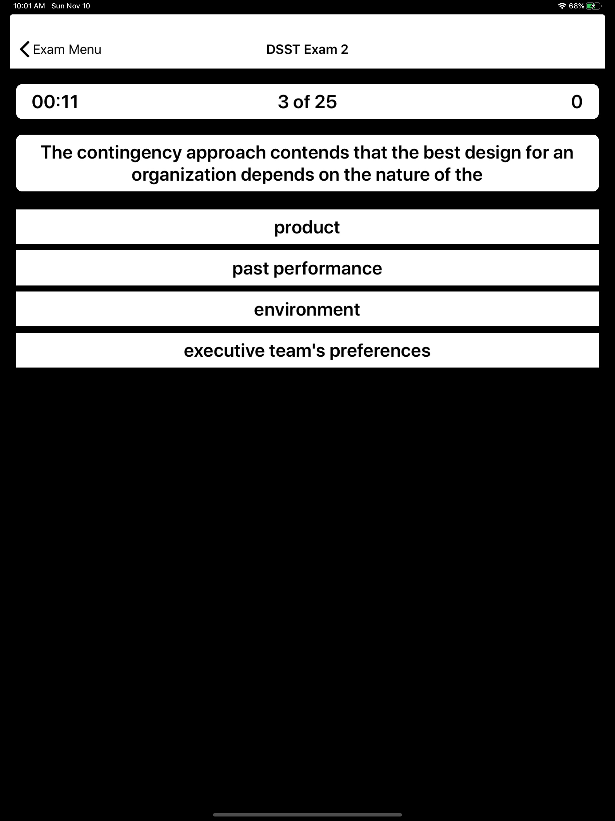 DSST Organizational Behavior screenshot 11