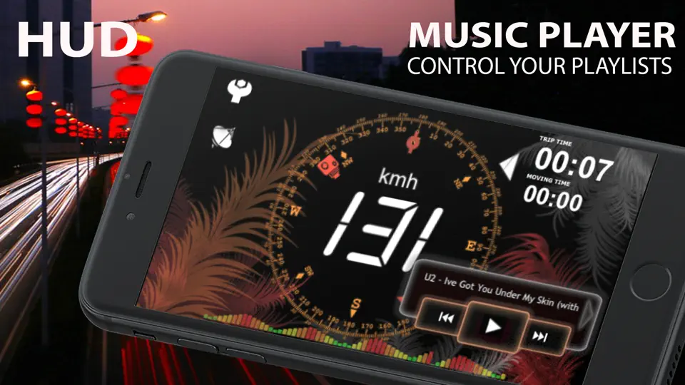 Скриншот ASmart HUD +SpeedCams на iPhone 5
