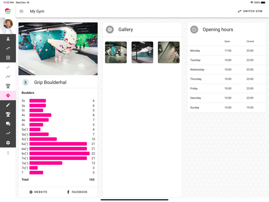 TopLogger iPad screenshot 5 - Sports app
